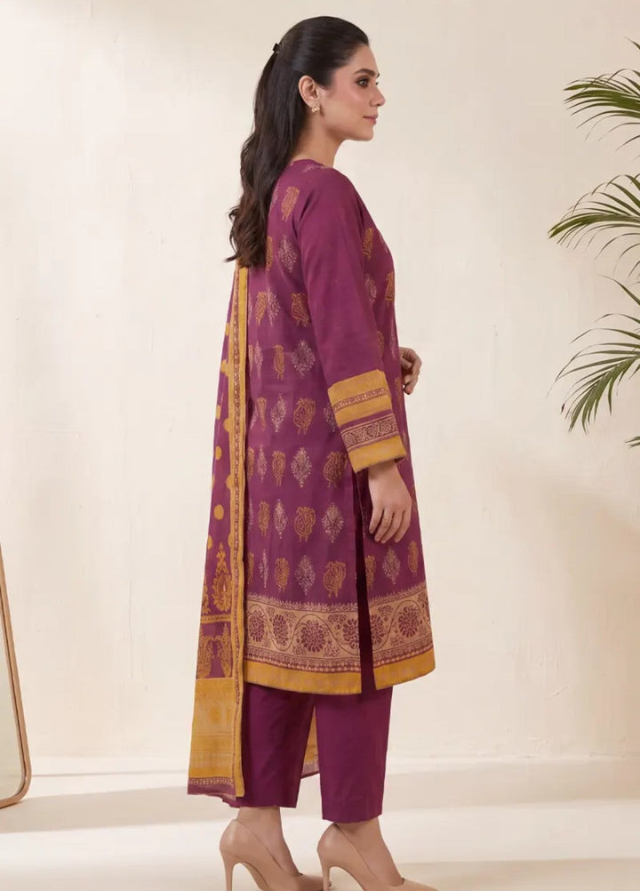 Salitex Unstitched Printed Jacquard 3 Piece Suit WP7L3PBC514 Casual Collection