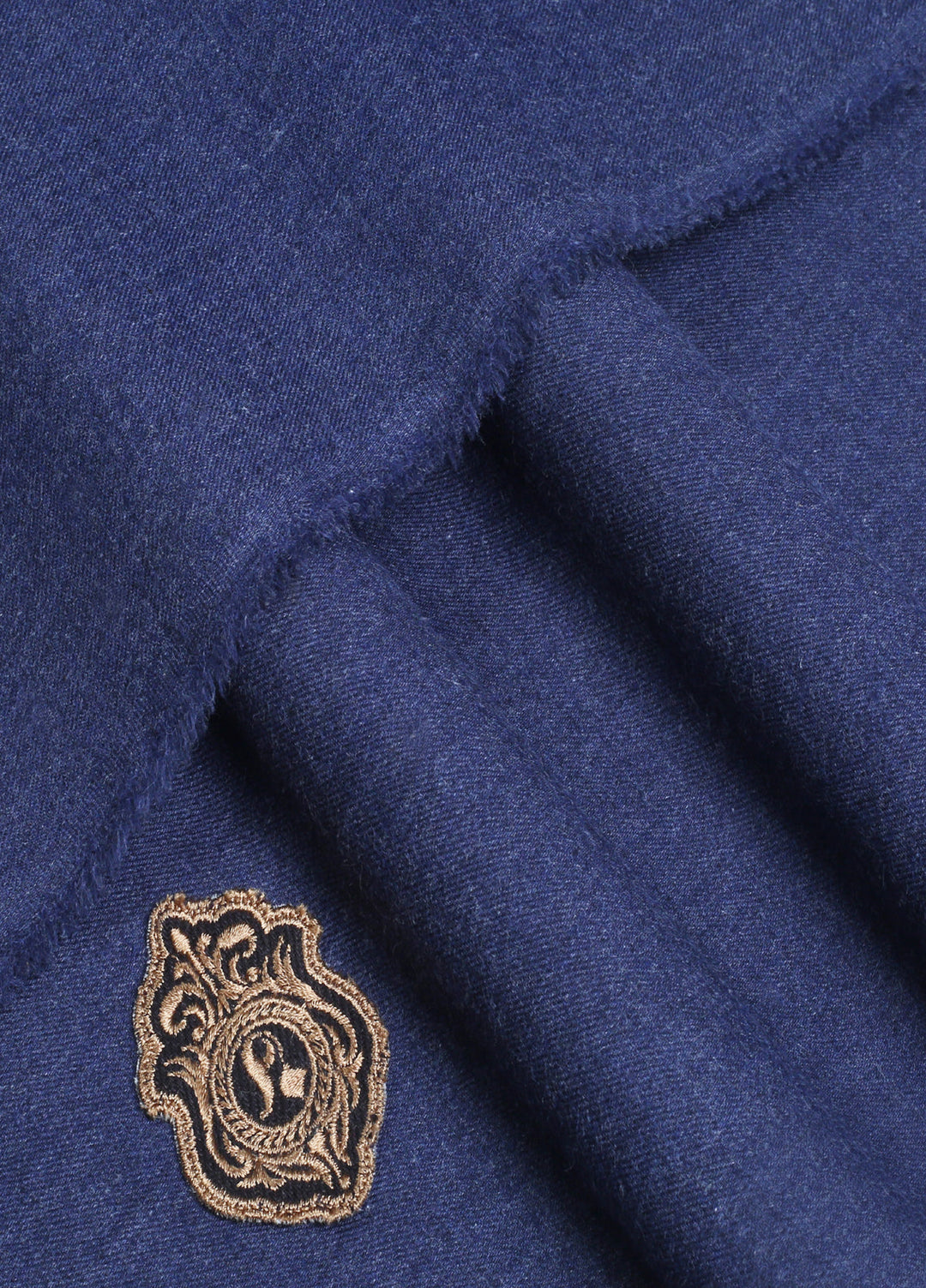 Fabrich Mens Unstitched Solids Wool 2 Piece Suit Navy Casual Collection