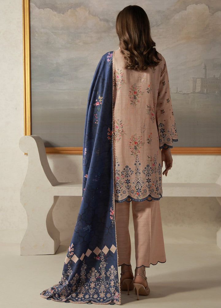 Sahar Unstitched Printed Khaddar 3 Piece Suit Oakenne Winter Collection