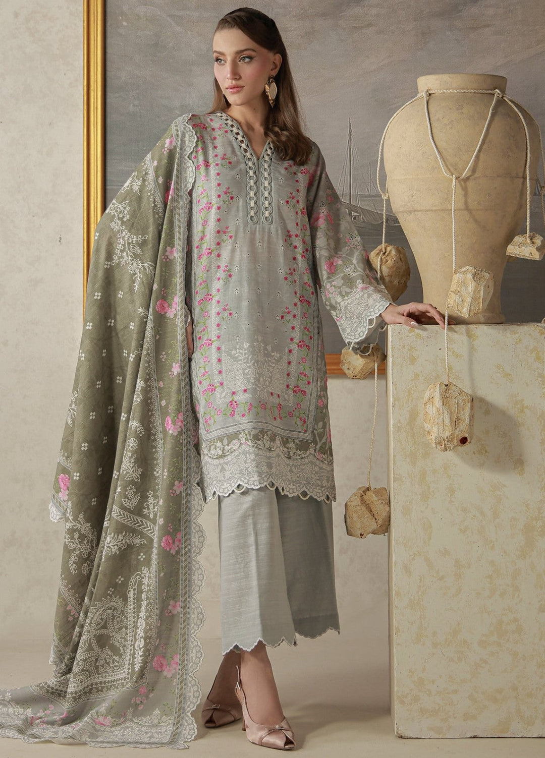 Sahar Unstitched Printed Khaddar 3 Piece Suit Mauvelle Winter Collection