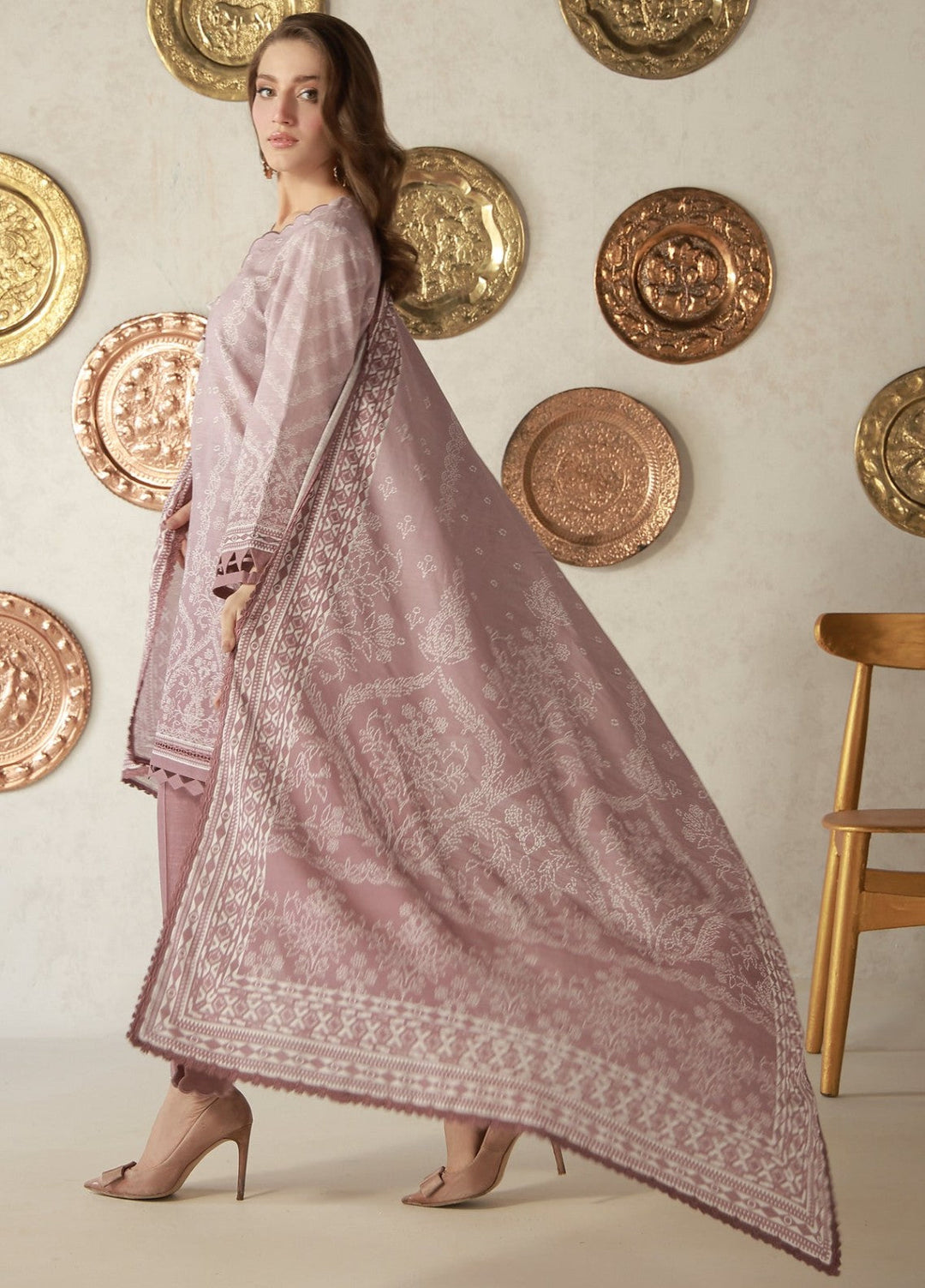 Sahar Unstitched Printed Khaddar 3 Piece Suit Brumelle Winter Collection