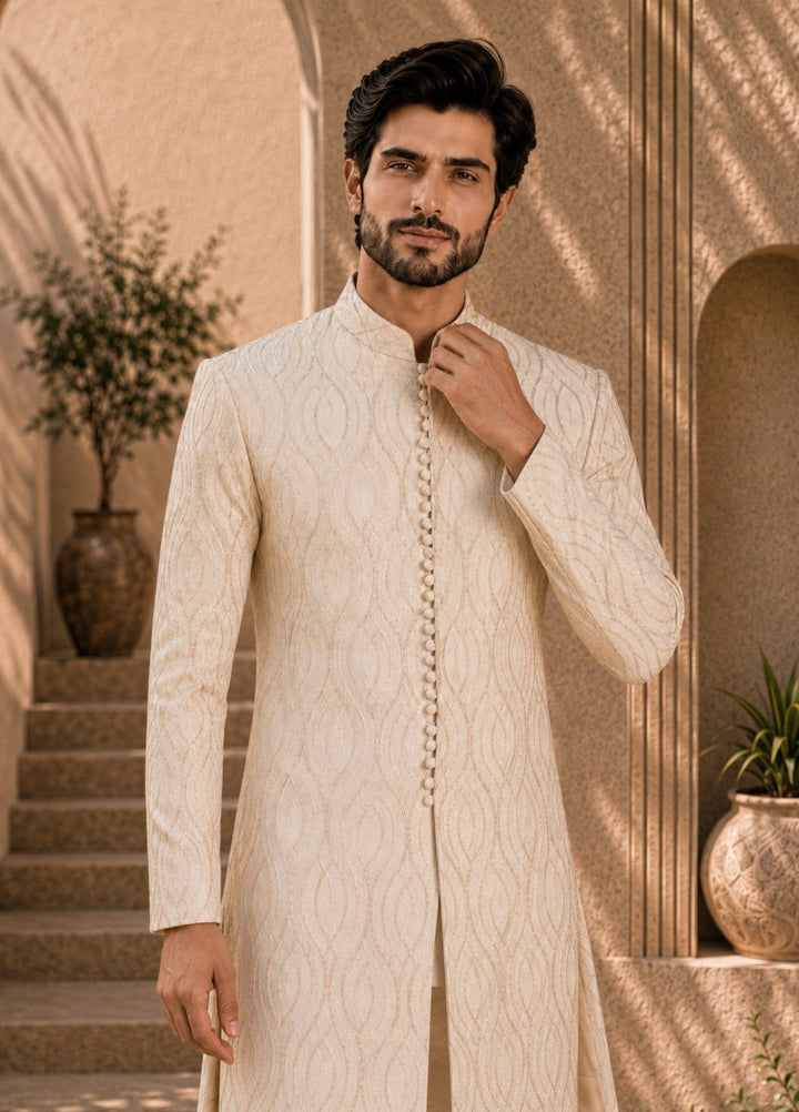 TGM Mens RTW Chikankari Chikankari Kurta Pajama Suit Royan Pearl Festive Collection