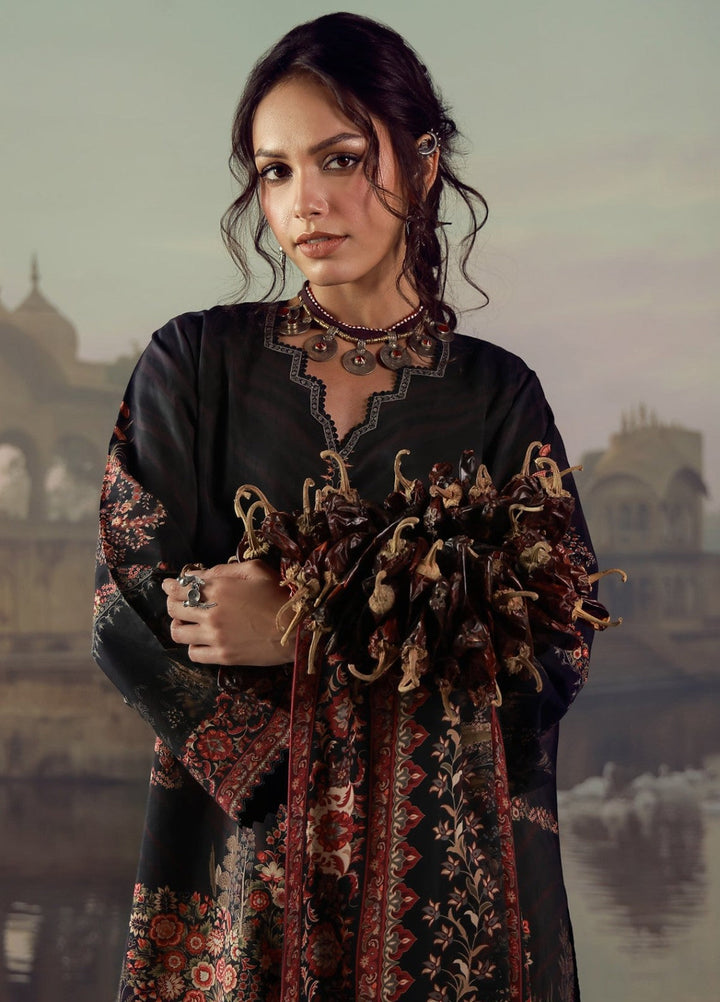 Sahar Unstitched Printed Viscose 3 Piece Suit Velmora Winter Collection