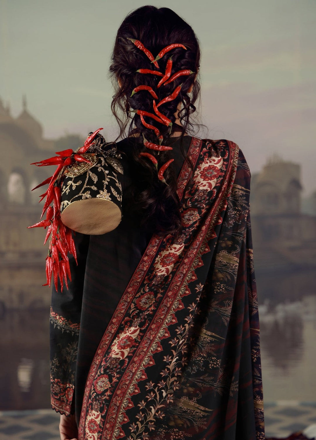 Sahar Unstitched Printed Viscose 3 Piece Suit Velmora Winter Collection