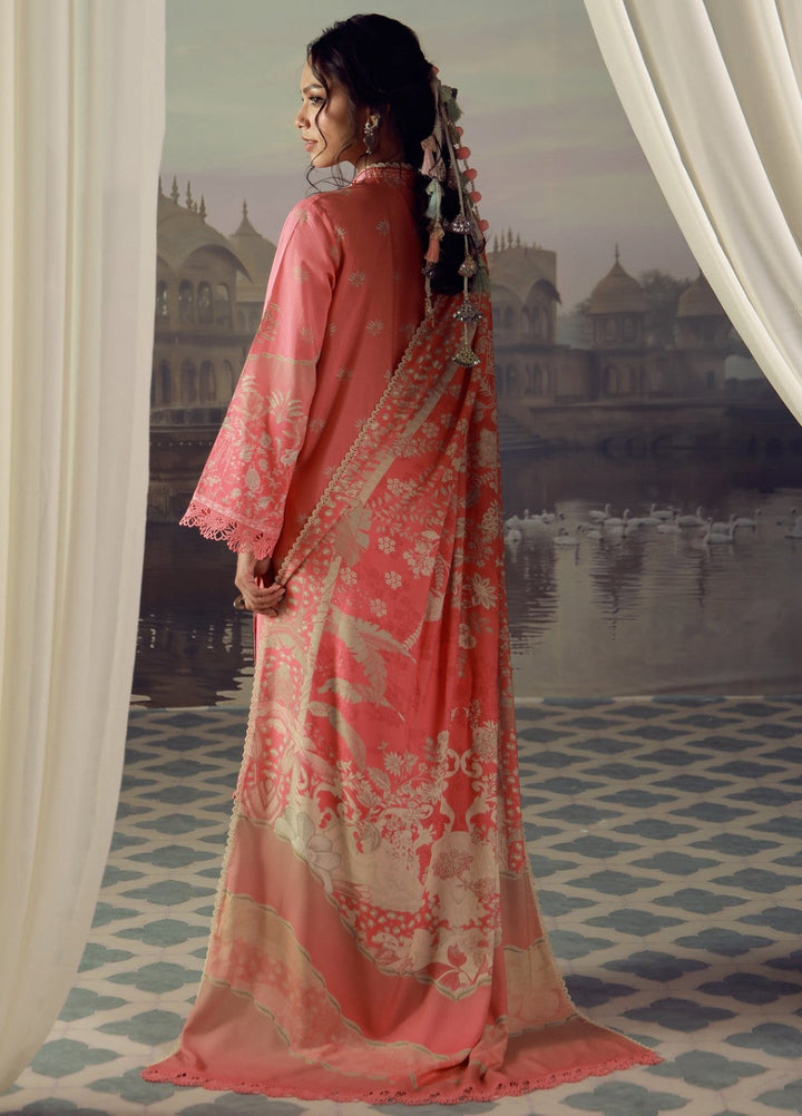 Sahar Unstitched Printed Viscose 3 Piece Suit Rosavere Winter Collection