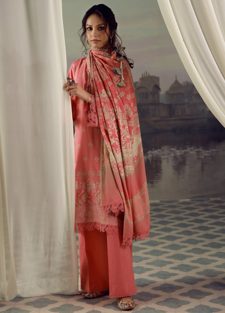 Sahar Unstitched Printed Viscose 3 Piece Suit Rosavere Winter Collection