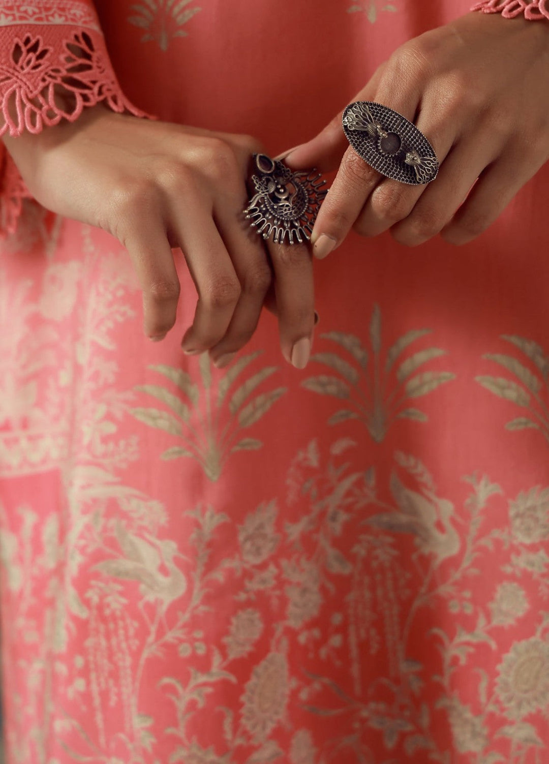 Sahar Unstitched Printed Viscose 3 Piece Suit Rosavere Winter Collection