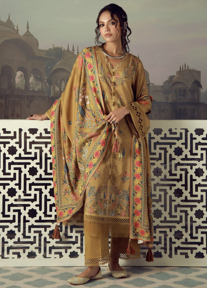 Sahar Unstitched Printed Viscose 3 Piece Suit Saffrienne Winter Collection