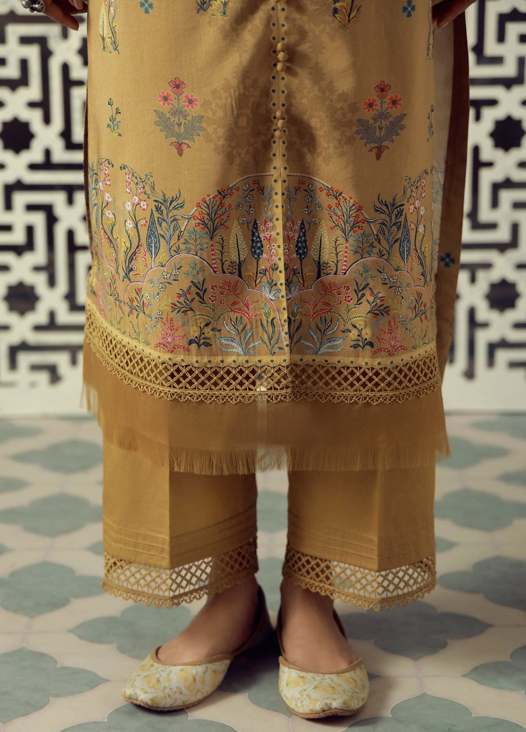 Sahar Unstitched Printed Viscose 3 Piece Suit Saffrienne Winter Collection