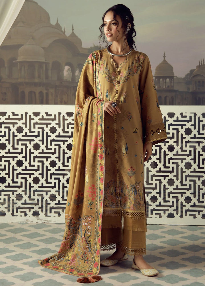 Sahar Unstitched Printed Viscose 3 Piece Suit Saffrienne Winter Collection