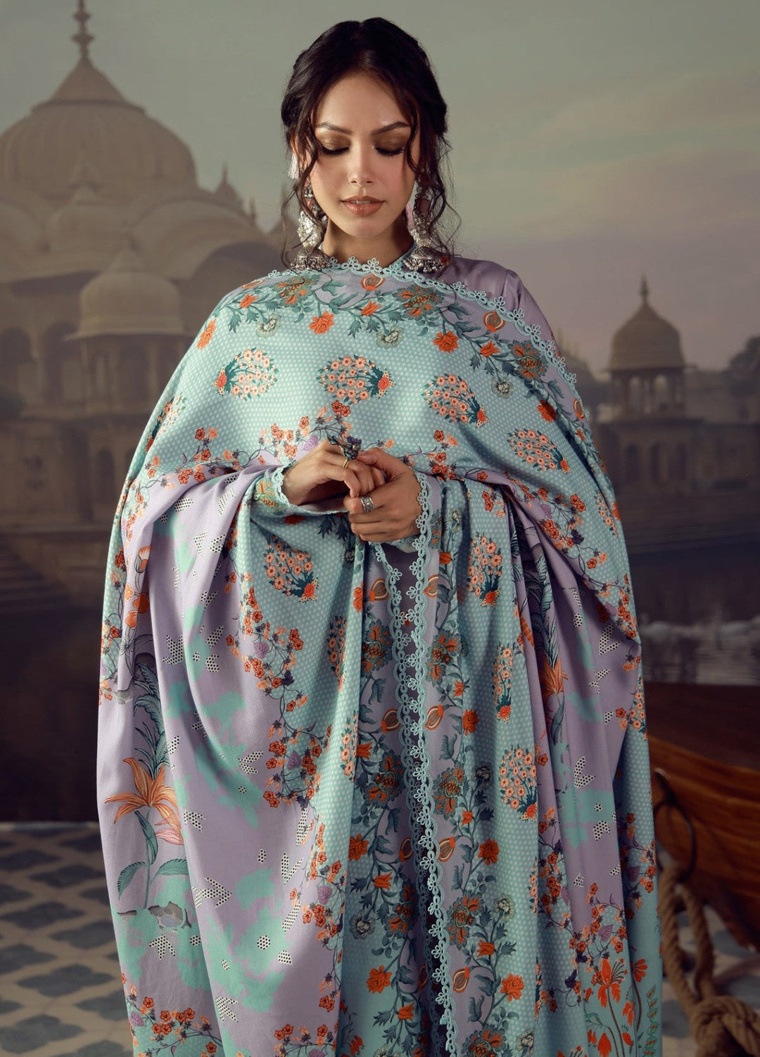 Sahar Unstitched Printed Viscose 3 Piece Suit Avenelle Winter Collection