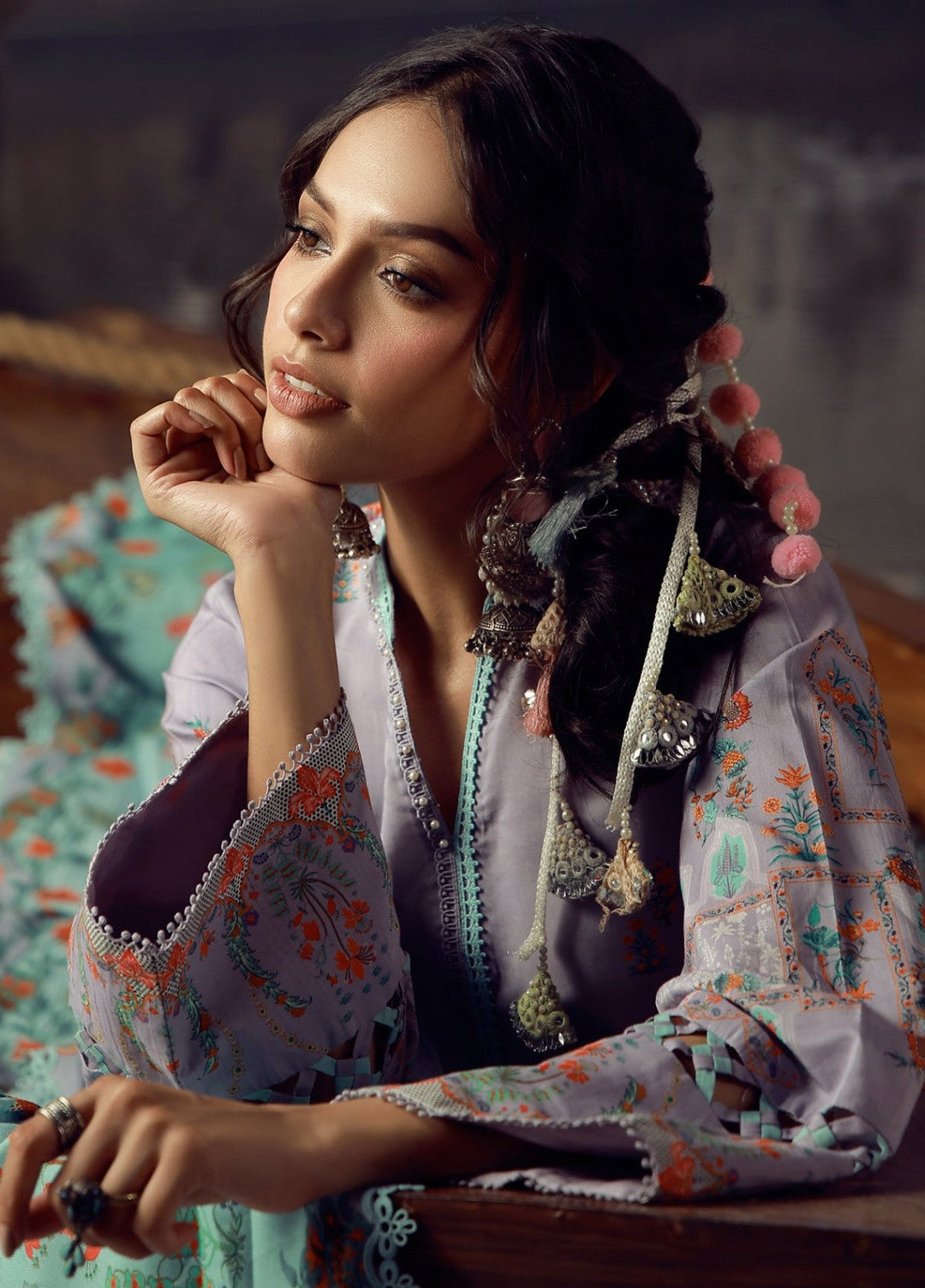 Sahar Unstitched Printed Viscose 3 Piece Suit Avenelle Winter Collection