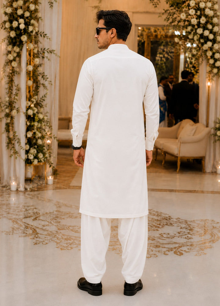TGM Mens RTW Textured Blended Cotton 3 Piece Suit Artisan Sage Festive Collection