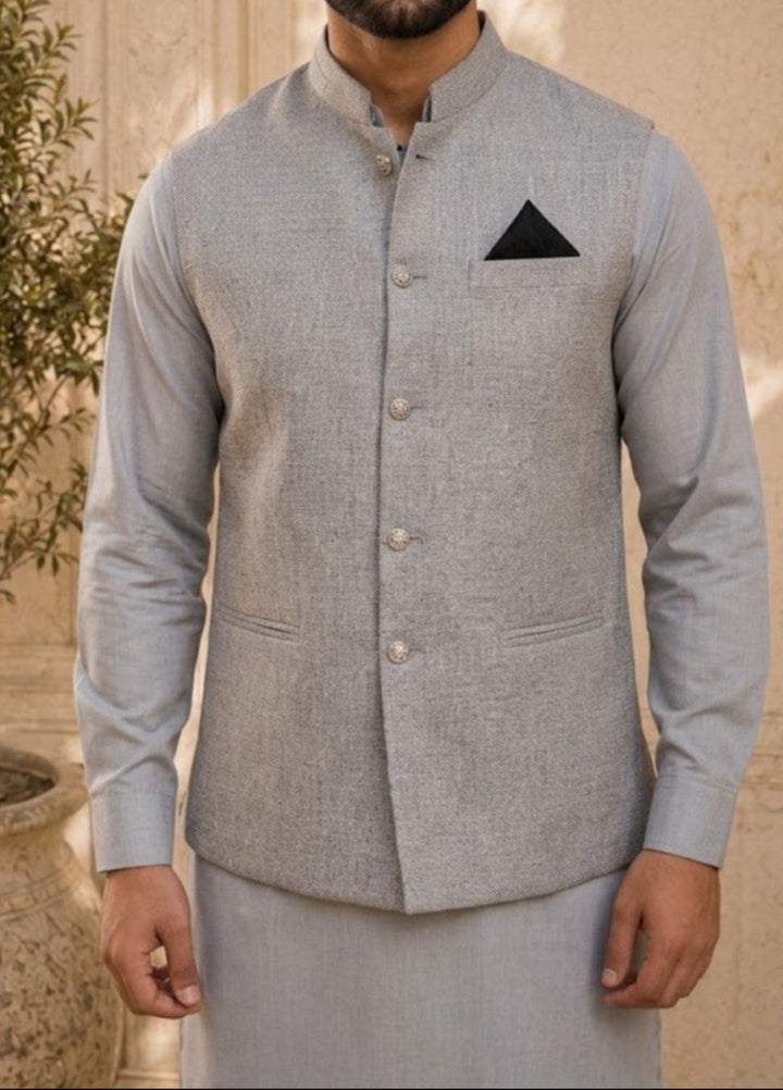 TGM Mens RTW Textured Blended Cotton 3 Piece Suit Meridian Horizon Festive Collection