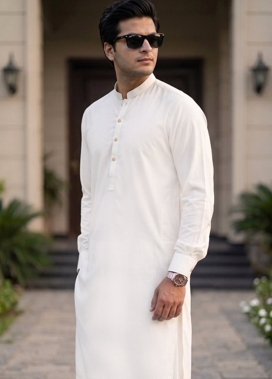 TGM Mens RTW Textured Blended Cotton 3 Piece Suit Sterling Mocha Festive Collection