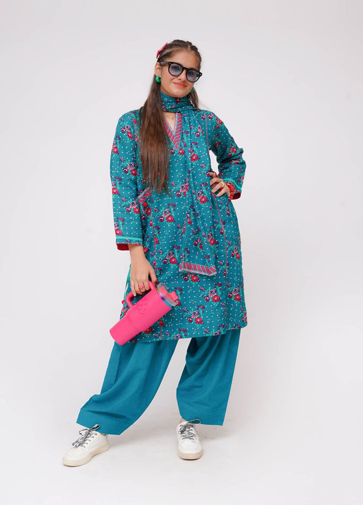 Winter Fall by Senorita Girls RTW Printed Karandi 3 Piece Suit GAD-03635 Casual Collection