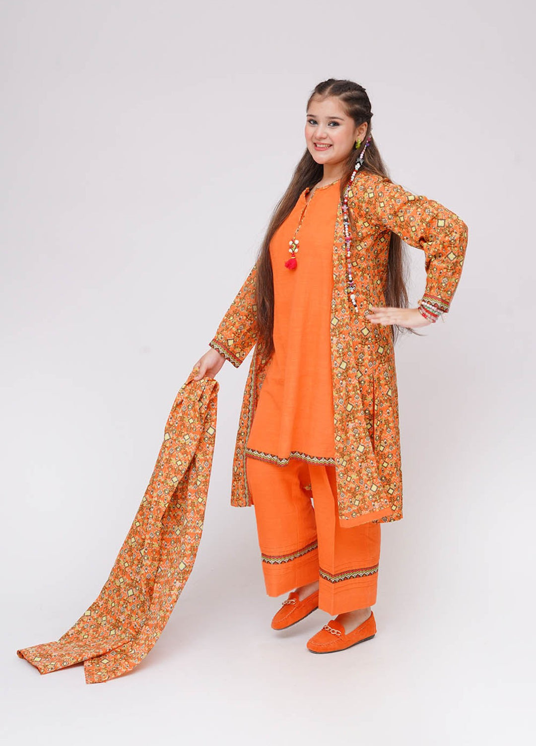 Winter Fall by Senorita Girls RTW Printed Khaddar 3 Piece Suit GAD-03632 Casual Collection