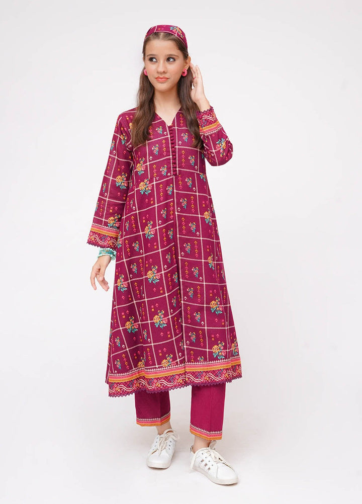 Winter Fall by Senorita Girls RTW Printed Karandi 3 Piece Suit GAD-03645 Casual Collection