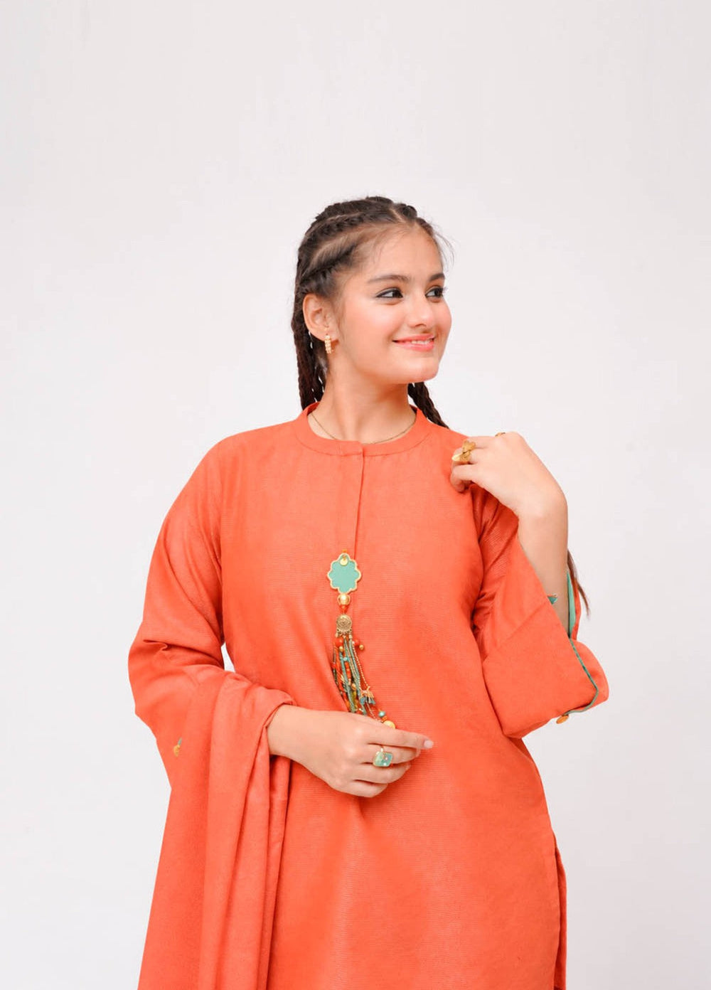 Winter Fall by Senorita Girls RTW Printed Karandi 3 Piece Suit GAD-03609 Casual Collection