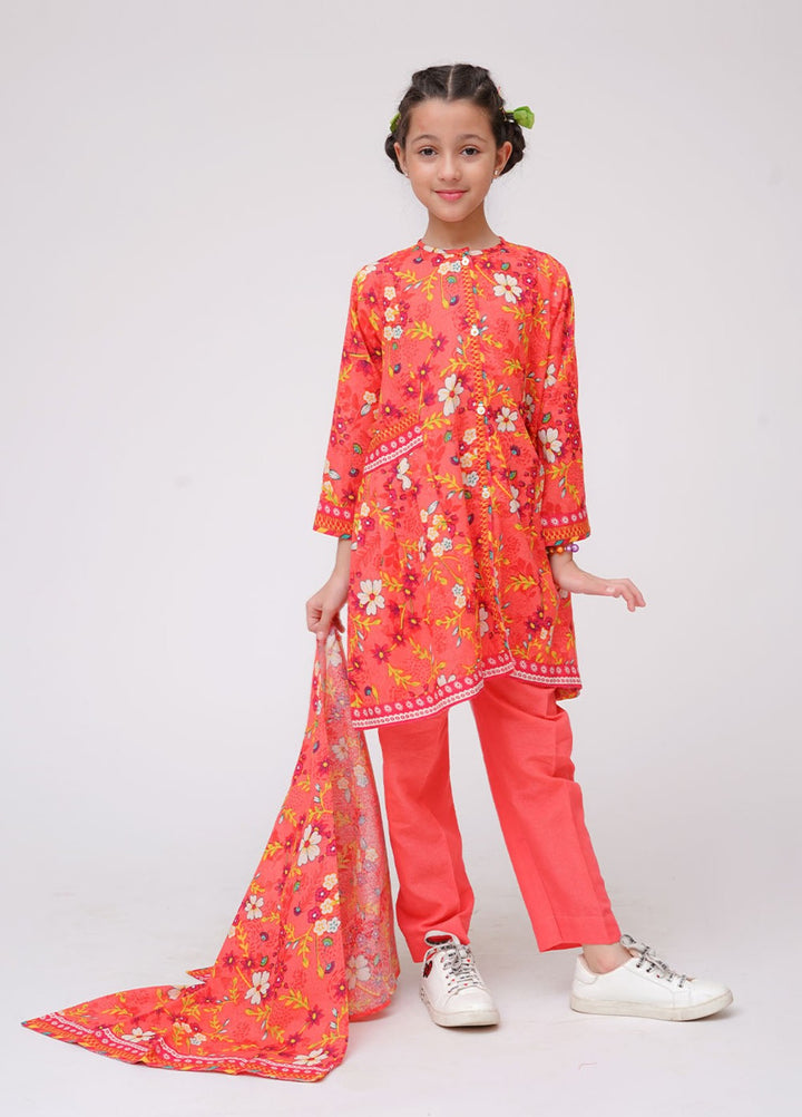 Winter Fall by Senorita Kids RTW Printed Karandi 3 Piece Suit KAD-03637 Casual Collection
