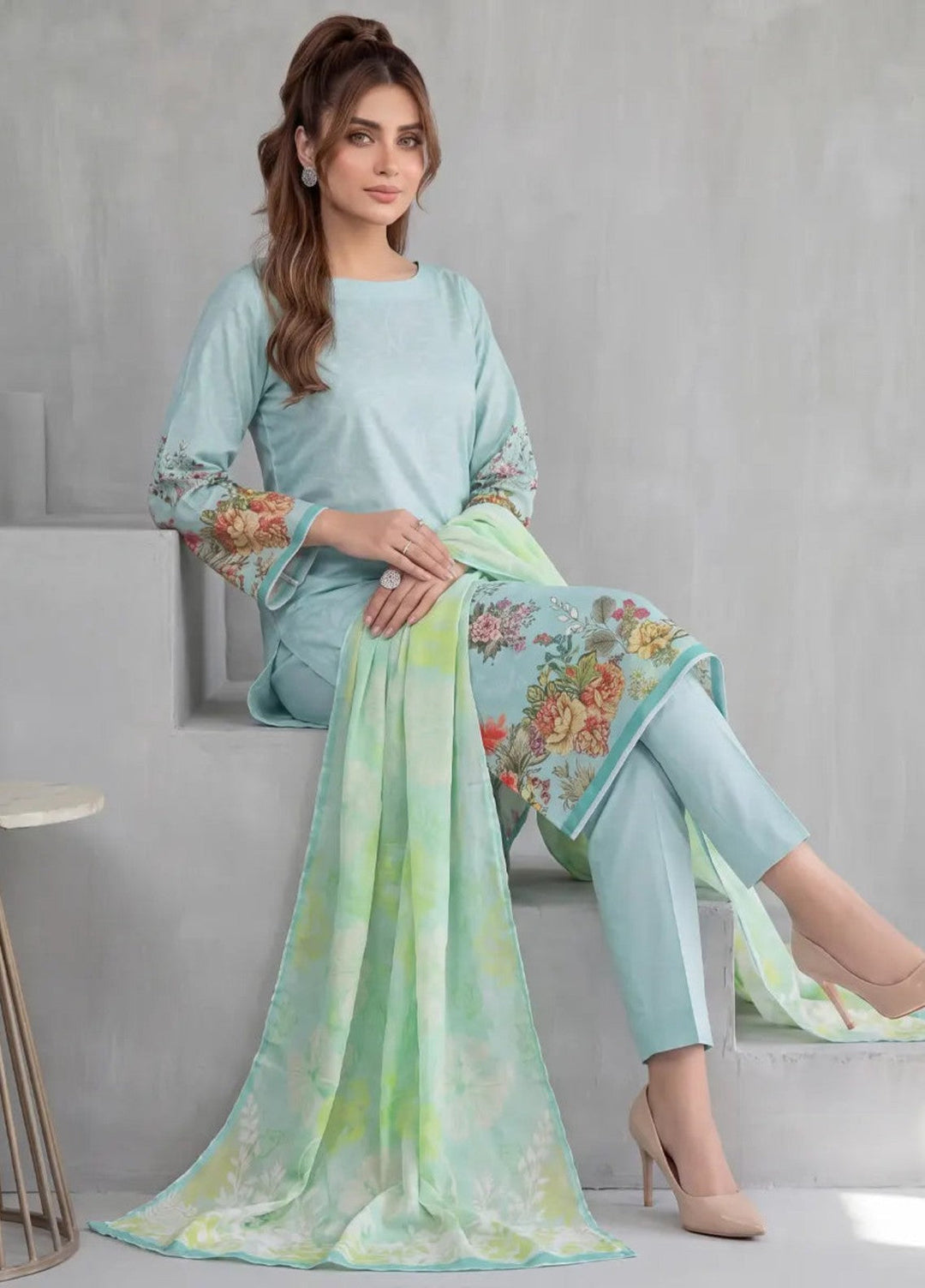 Salitex Unstitched Printed Cambric 3 Piece Suit SUNS8HA1006 Casual Collection