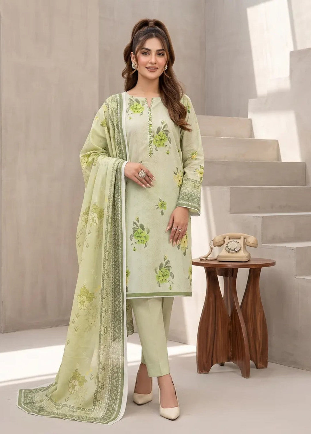 Salitex Unstitched Printed Cambric 3 Piece Suit SUNS8HA1005 Casual Collection