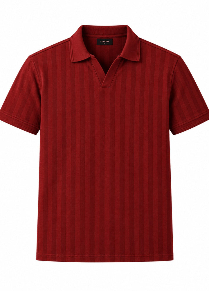 Zenetti Mens RTW Solids Cotton Polo Suit Johnny Casual Collection