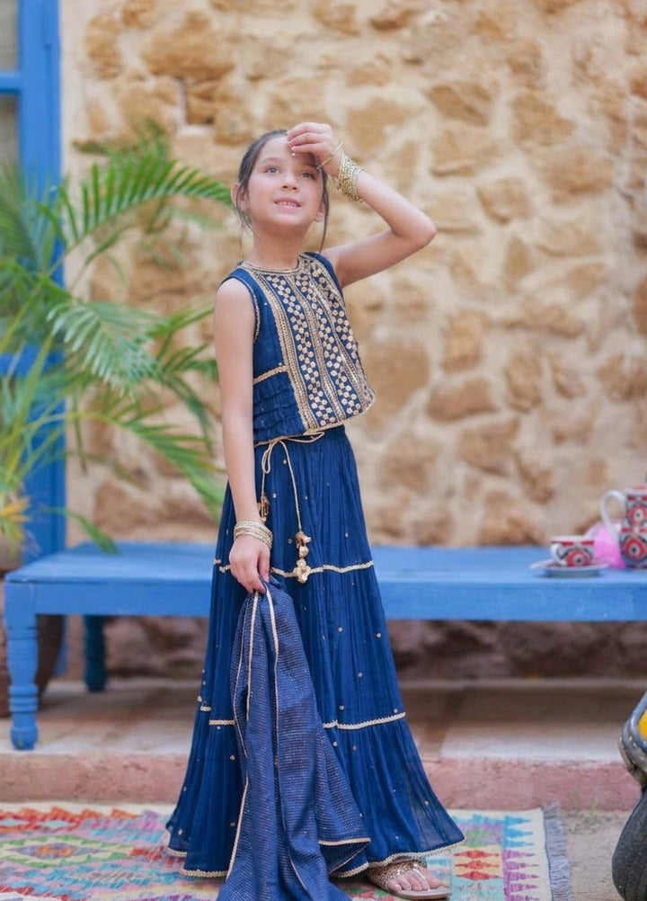 Senorita Girls RTW Embroidered Viscose 3 Piece Suit KDD-03620 Winter Collection