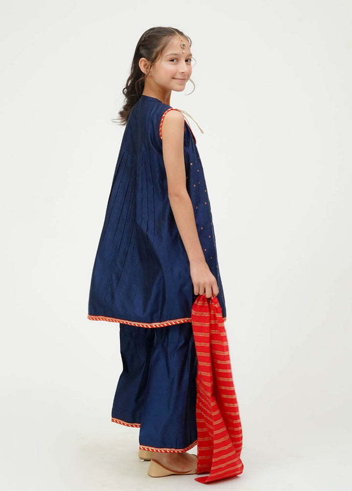 Senorita Girls RTW Embroidered Viscose 3 Piece Suit KDD-03678 Winter Collection