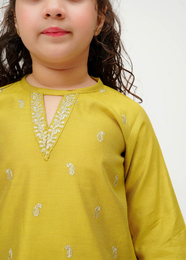 Senorita Girls RTW Embroidered Viscose 3 Piece Suit KDD-03665 Winter Collection
