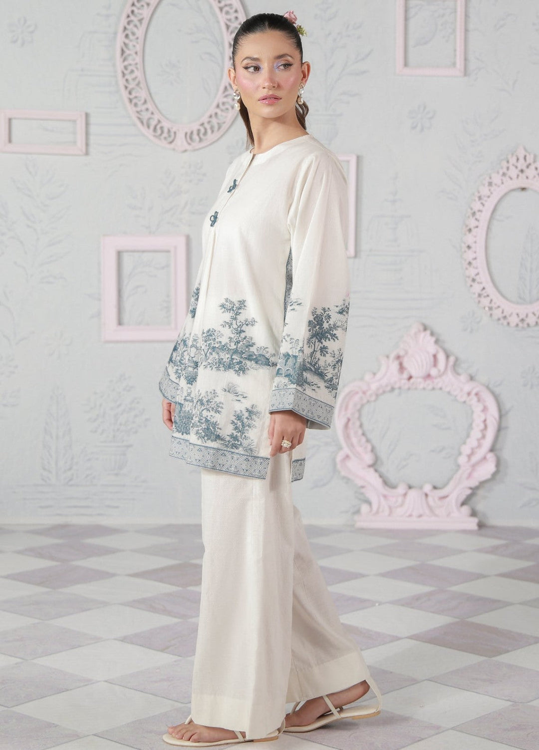 Sahar Women RTW Embroidered Jacquard 2 Piece Suit Toile Charm Casual Collection