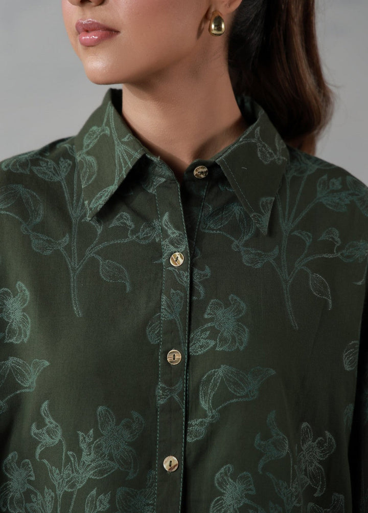 Sahar Women RTW Embroidered Jacquard 2 Piece Suit Emerald Breeze Casual Collection