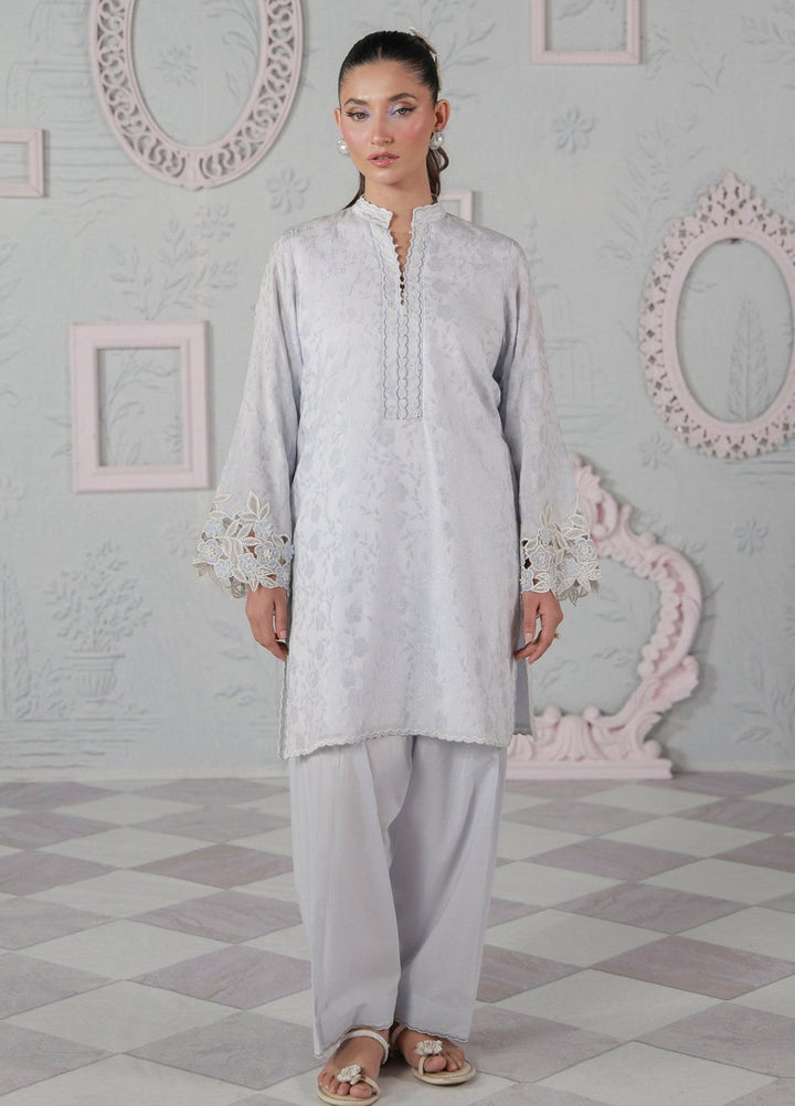 Sahar Women RTW Embroidered Jacquard 2 Piece Suit Bluebell Casual Collection