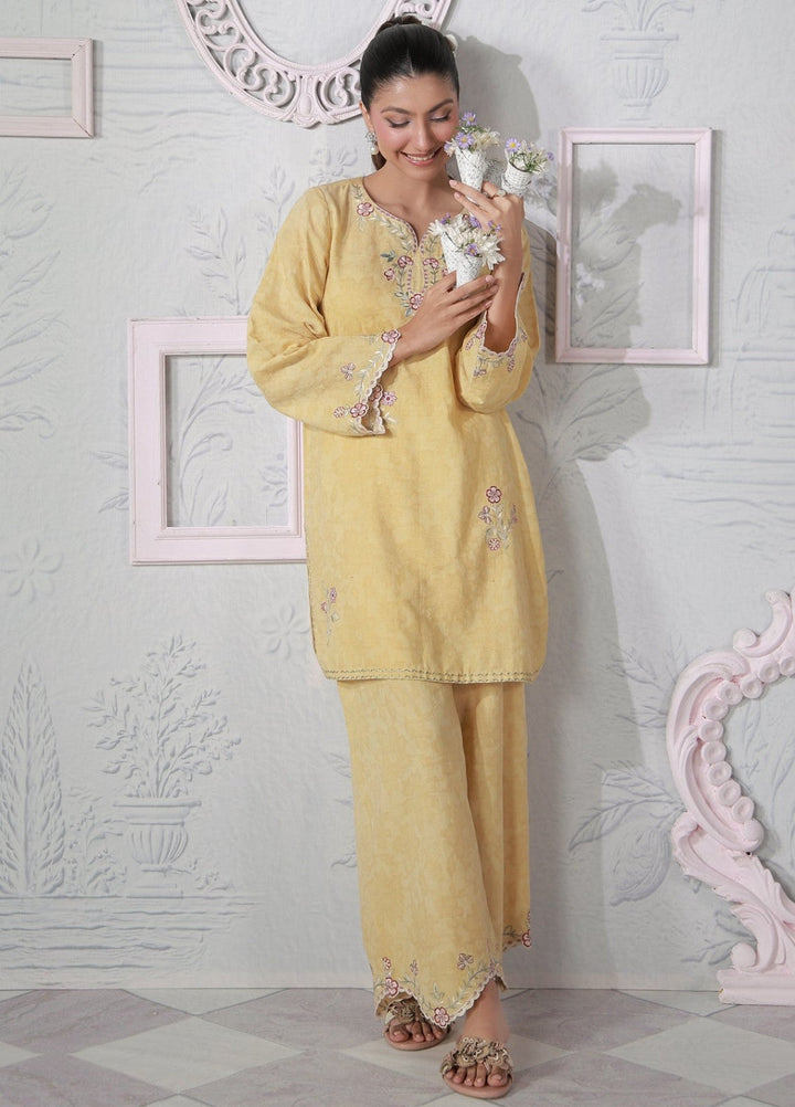 Sahar Women RTW Embroidered Jacquard 2 Piece Suit Sunshine Casual Collection