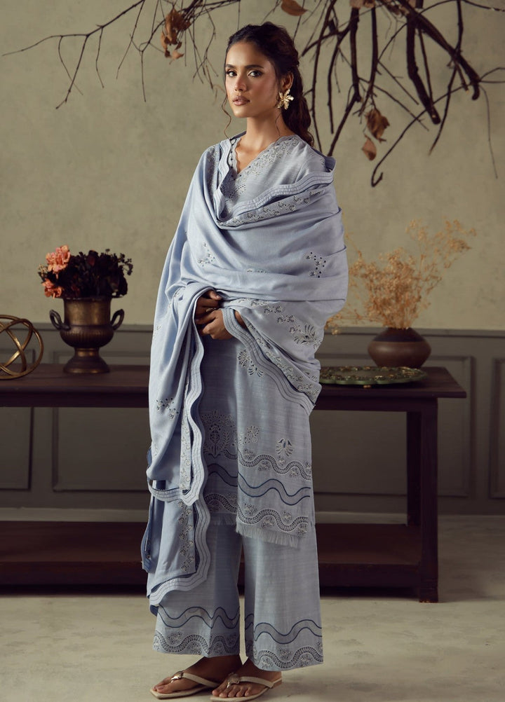 Sahar Unstitched Embroidered Khaddar 3 Piece Suit Celestia Winter Collection