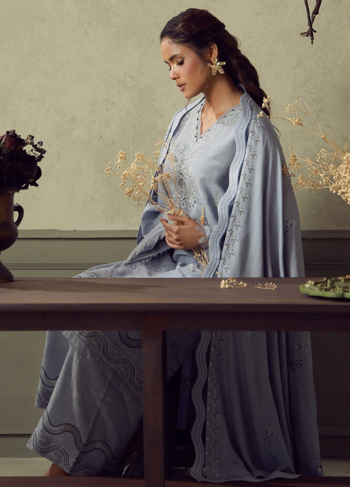 Sahar Unstitched Embroidered Khaddar 3 Piece Suit Celestia Winter Collection