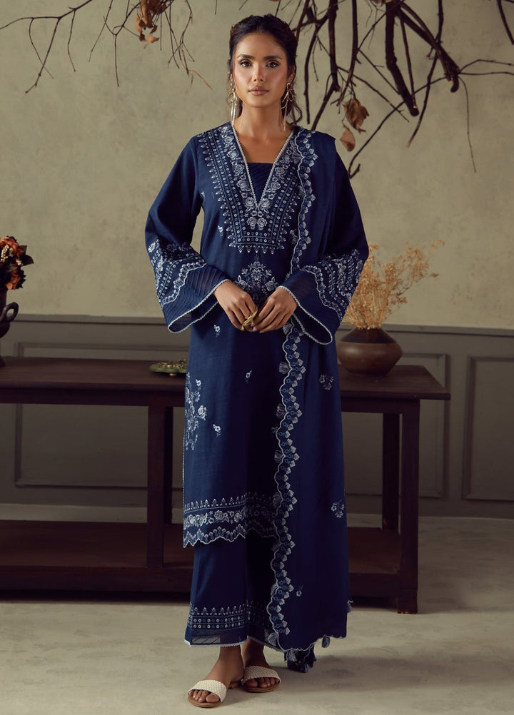 Sahar Unstitched Embroidered Khaddar 3 Piece Suit Aurelia Winter Collection