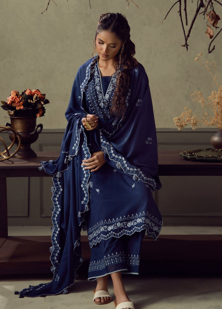 Sahar Unstitched Embroidered Khaddar 3 Piece Suit Aurelia Winter Collection