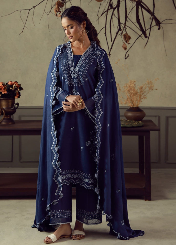 Sahar Unstitched Embroidered Khaddar 3 Piece Suit Aurelia Winter Collection