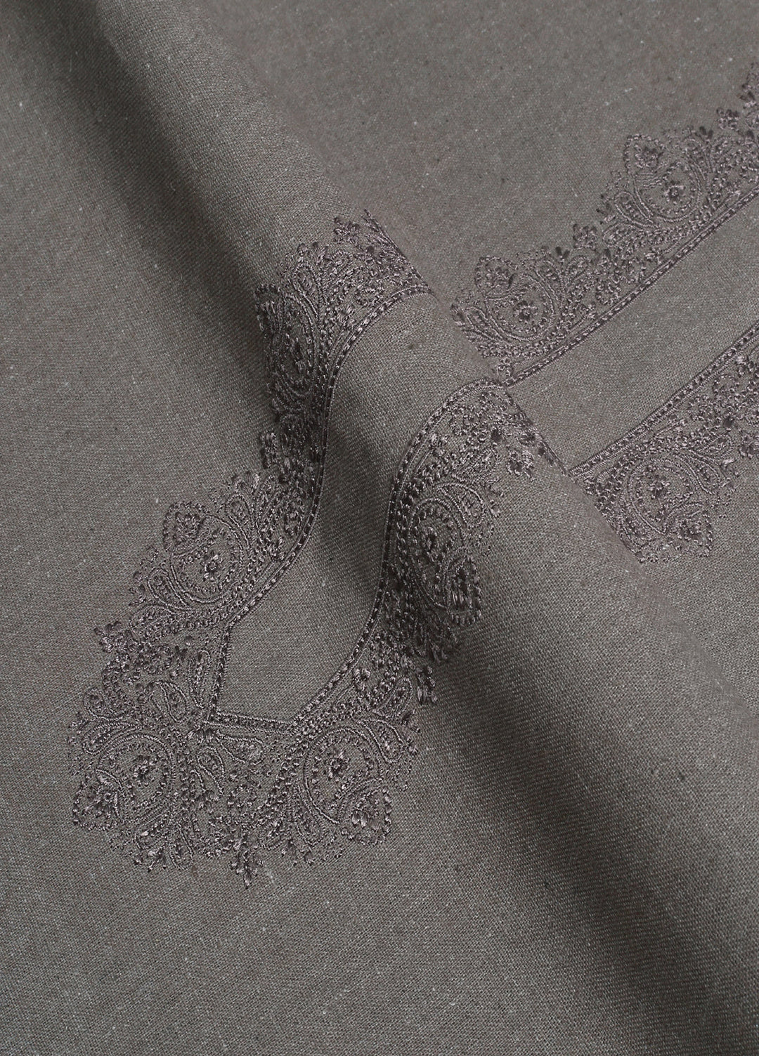 Wasaya by Fabrich Men Unstitched Embroidered Khaddar 2 Piece Suit Pewter Dust Winter Collection