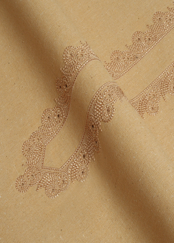 Wasaya by Fabrich Men Unstitched Embroidered Khaddar 2 Piece Suit Flax Winter Collection