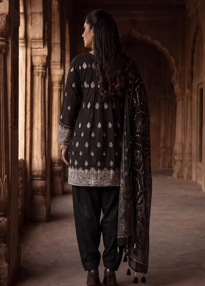 Salitex Unstitched Embroidered Raw Silk 3 Piece Suit WP7L3PEF466 Festive Collection