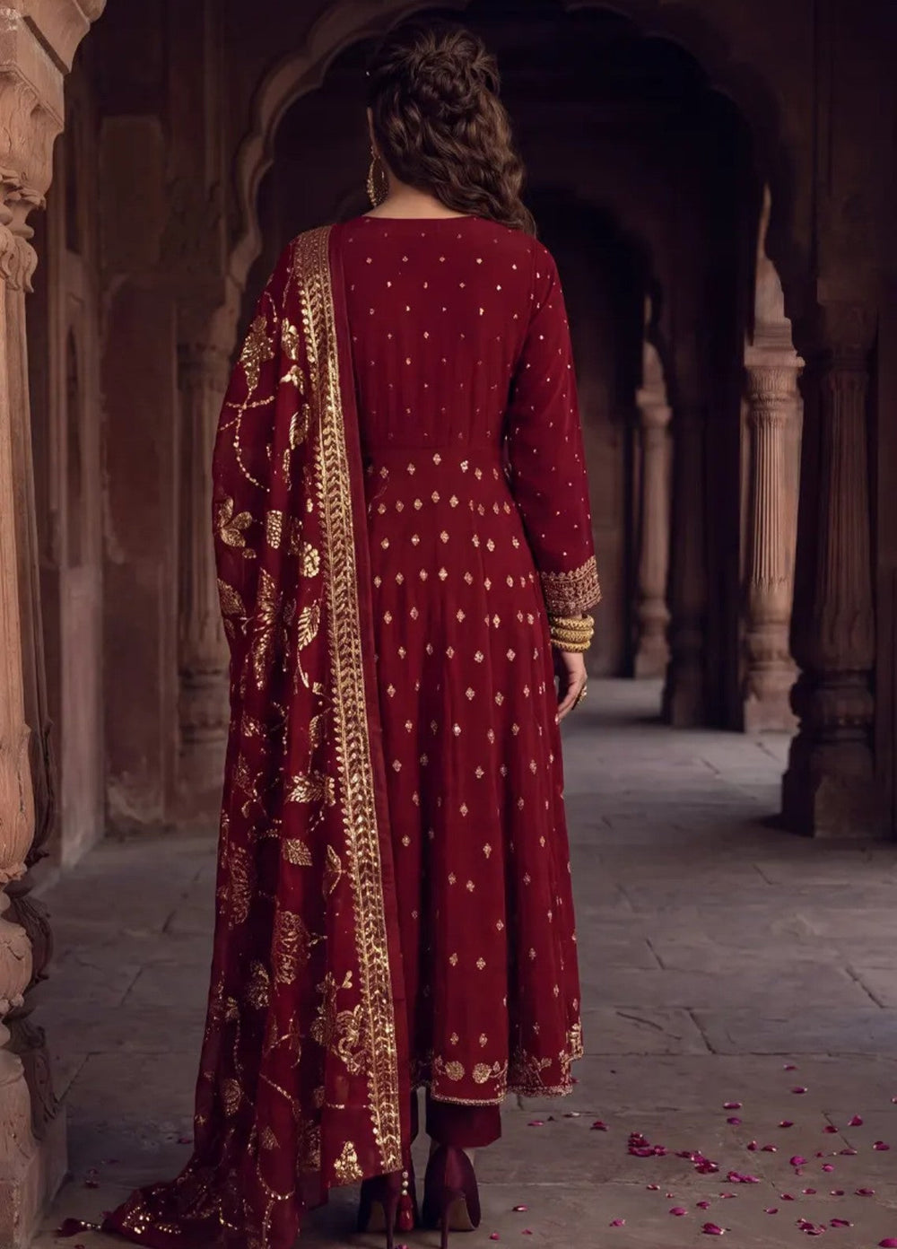 Salitex Unstitched Embroidered Raw Silk 3 Piece Suit WP7L3PEF468 Festive Collection