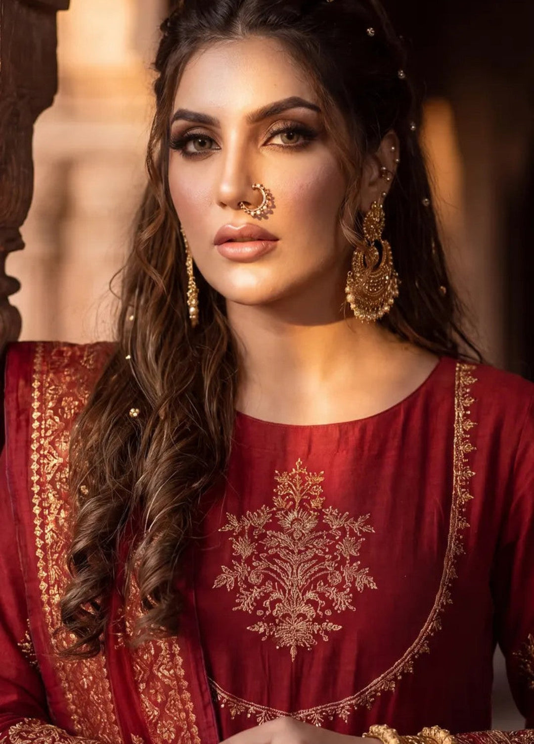 Salitex Unstitched Embroidered Raw Silk 3 Piece Suit WP7L3PEF469 Festive Collection