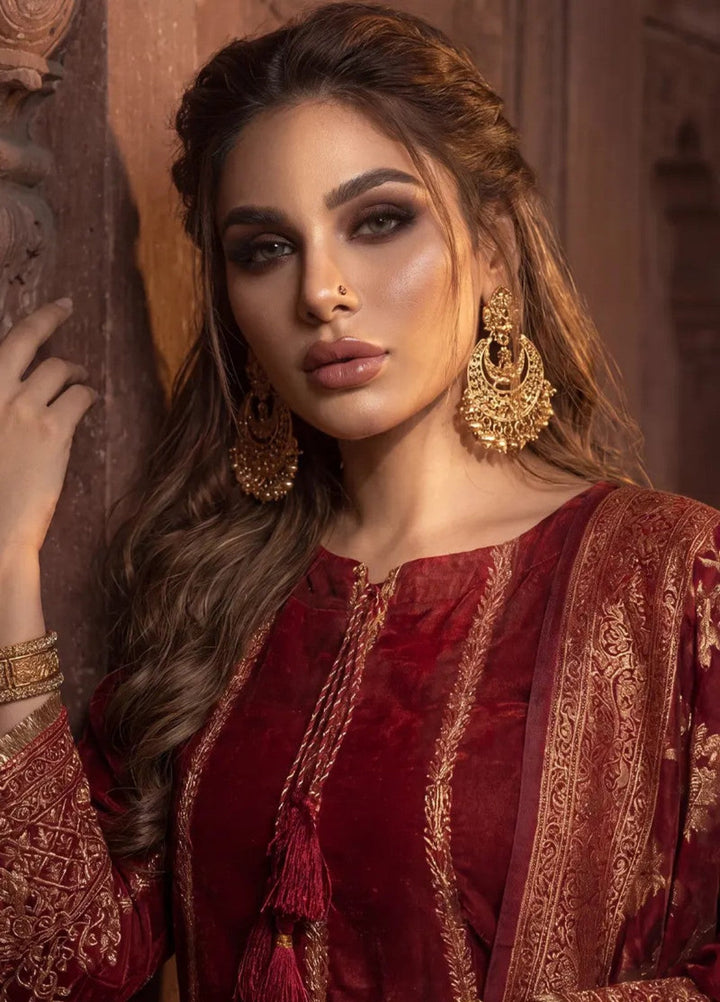 Salitex Unstitched Embroidered Raw Silk 3 Piece Suit WP7L3PEF470 Festive Collection