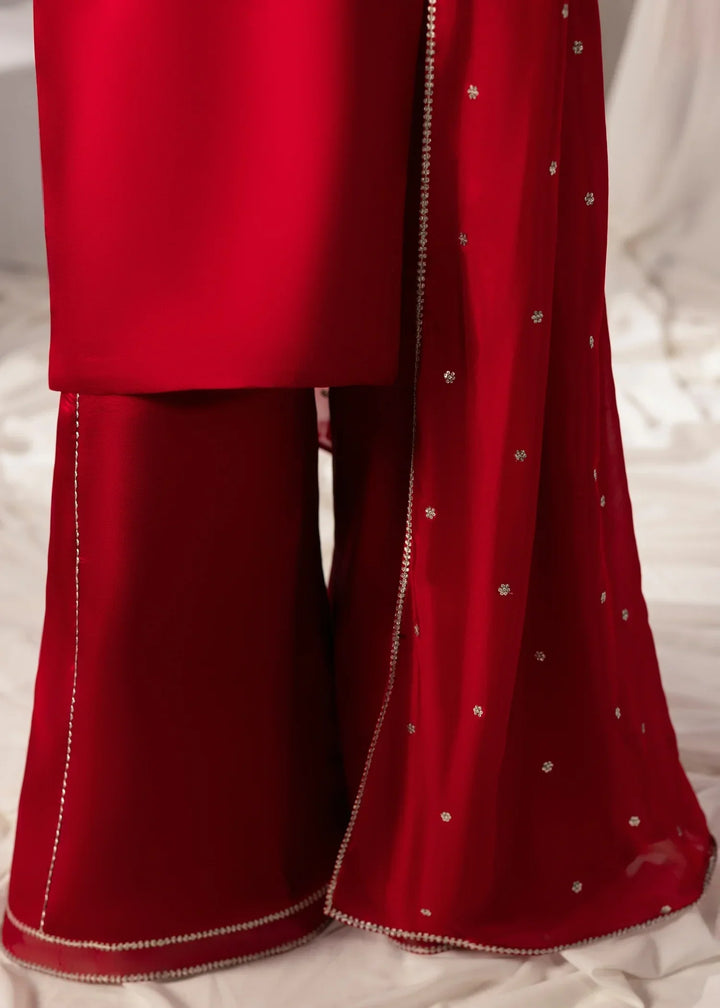Celeste by Jamni RTW Embroidered Sheesha Silk 3 Piece Suit AMBER Festive Collection