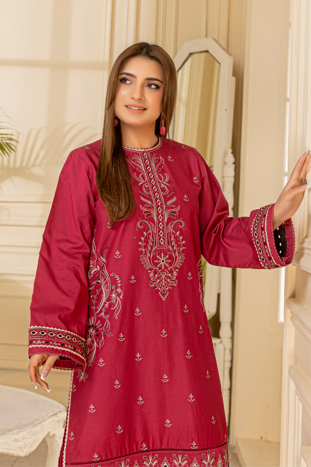 Waresha Women RTW Embroidered Lawn 2 Piece Suit GW05 - Festive Collection