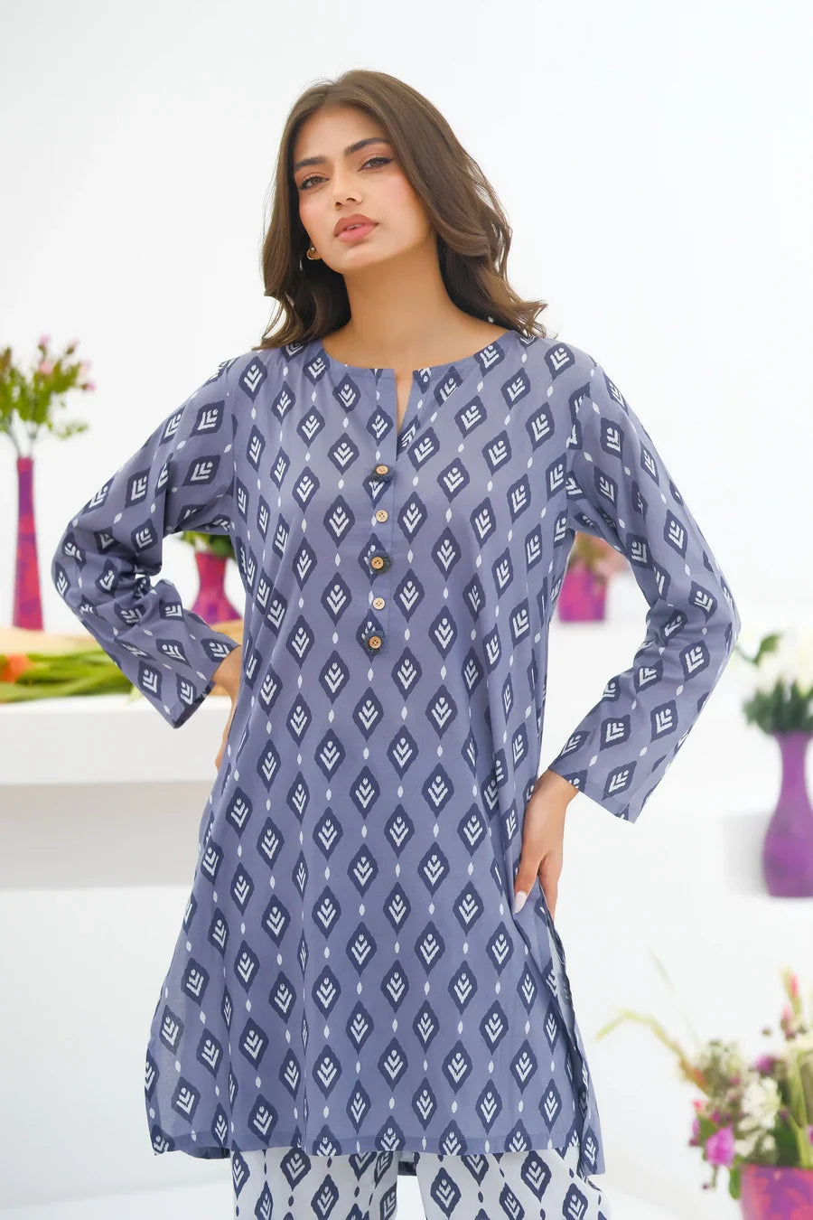 Dhaga Women Pret Printed 2 Piece Lawn Matching Separate FW24DSP0017 - Summer Collection