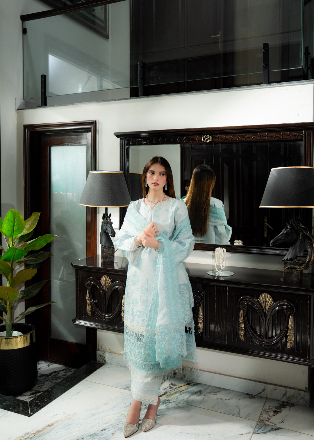 Aria By Meerak RTW Embroidered Lawn 3 Piece Suit Evren Festive Collection