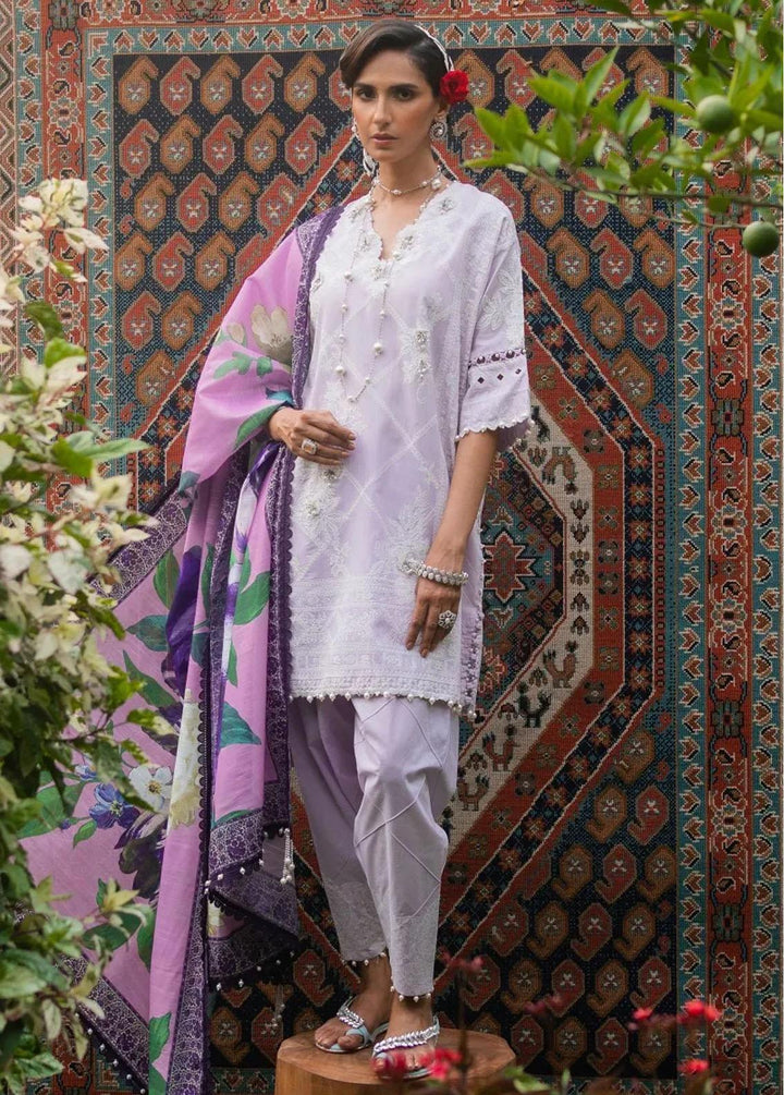 Muzlin By Sana Safinaz Embroidered Chambray Suits Unstitched 3 Piece SS23MZ 12A - Summer Collection